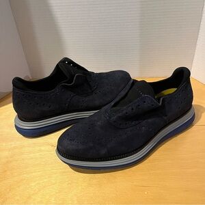 Cole Haan Men's Original Grand Wingtip Oxford Shoes Blue Size 9